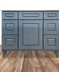 Mystique Blue Vanity on Legs – Closeout