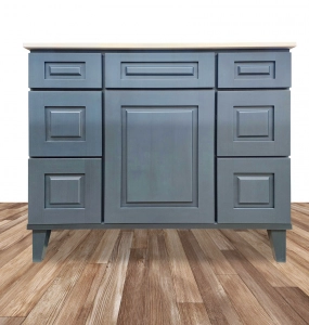 Mystique Blue Vanity on Legs – Closeout