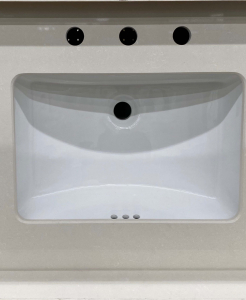 Nirvana White Quartz Vanity Top – Closeout
