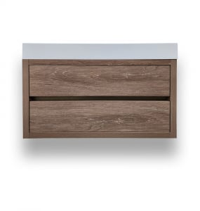 Oasis Oak Wall Hung Vanity & Top