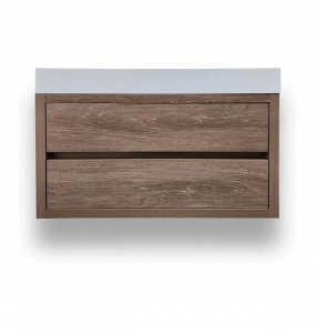 Oasis Oak Wall Hung Vanity & Top