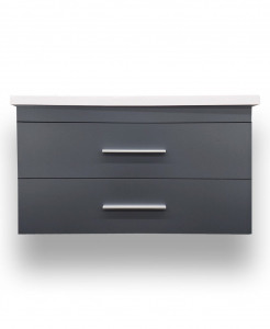 Odin Dark Grey Wall Hung Vanity – Closeout