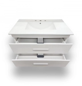 Odin White Wall Hung Vanity – Closeout