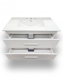 Odin White Wall Hung Vanity – Closeout