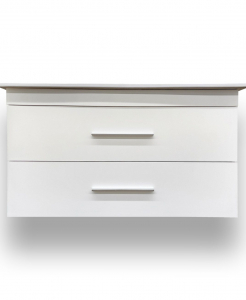 Odin White Wall Hung Vanity – Closeout