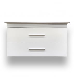 Odin White Wall Hung Vanity – Closeout