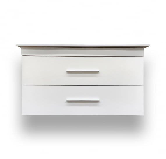 Odin White Wall Hung Vanity – Closeout