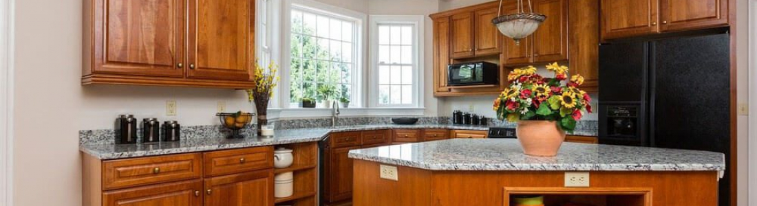 open shelving rustic kitchen