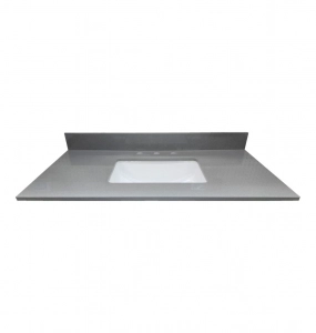 Ortega Grey Quartz Vanity Top – Closeout