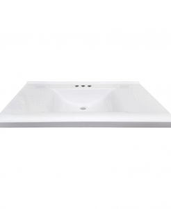 Polar White Wave Cultured Marble Vanity Top