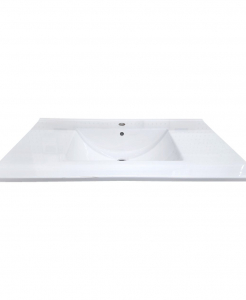 Vitreous China Porcelain Single Hole Vanity Top