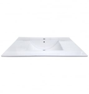 Vitreous China Porcelain Single Hole Vanity Top