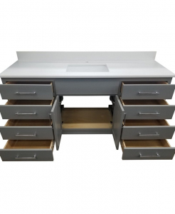 Quaker Gray Oak Vanity – Closeout