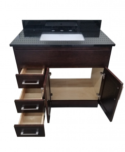 Quaker Mocha Cherry Vanity – Closeout