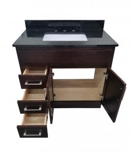 Quaker Mocha Cherry Vanity – Closeout