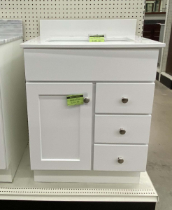Quaker White Vanity – Closeout