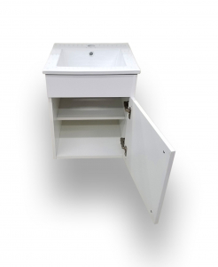 Qubo White Wall Hung Vanity & Top – Closeout
