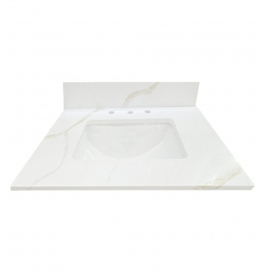 River Gold Quartz Vanity Top