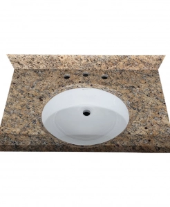 Santa Cecilia Oval Granite Vanity Top – Closeout