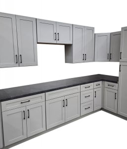 Santana Pebble Grey Kitchen Cabinets