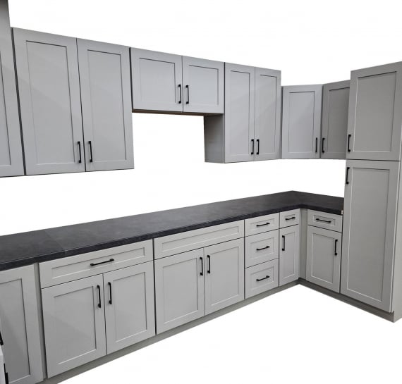 Santana Pebble Grey Kitchen Cabinets