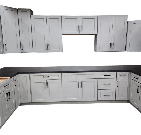 Santana Pebble Grey Kitchen Cabinets