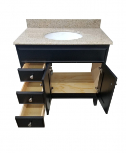 Saratoga Dark Maple with Legs Vanity – Closeout