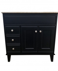 Saratoga Dark Maple with Legs Vanity – Closeout