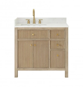Sarrito Natural Oak Vanity & Top Combo