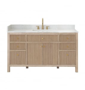 Sarrito Natural Oak Vanity & Top Combo
