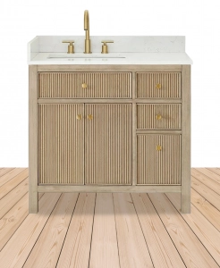 Sarrito Natural Oak Vanity & Top Combo