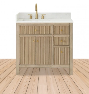 Sarrito Natural Oak Vanity & Top Combo