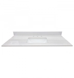 Silver Crystal Engineered Stone Vanity Top – Closeout