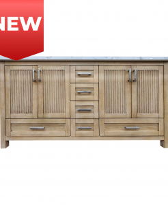 Slatted Serenity Vanity