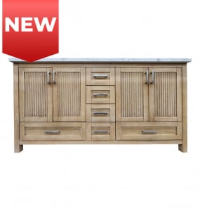 Slatted Serenity Vanity