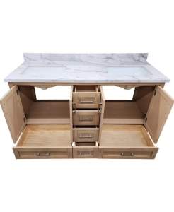 Slatted Serenity Vanity