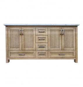 Slatted Serenity Vanity