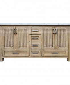 Slatted Serenity Vanity