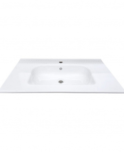 Slim White Ceramic Vanity Top