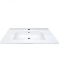 Slim White Ceramic Vanity Top – Closeout