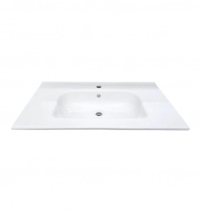 Slim White Ceramic Vanity Top – Closeout