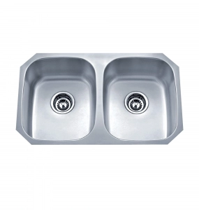 18 Gauge Stainless Steel Undermount Kitchen Sink – Double