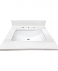 Soho White Quartz Vanity Top – Closeout