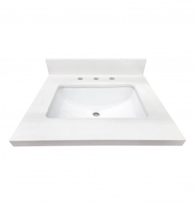 Soho White Quartz Vanity Top – Closeout