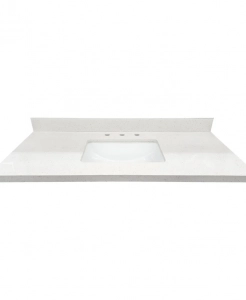 Speckled Cream Quartz Stone Vanity Top – Closeout