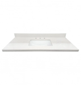 Speckled Cream Quartz Stone Vanity Top – Closeout