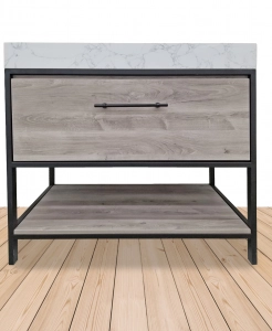 Tulum Oak Vanity & Top Combo