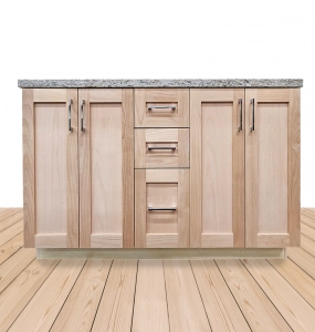 Unfinished Lancaster Alder Vanity