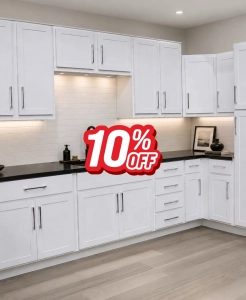 Georgetown Shaker White Kitchen Cabinets