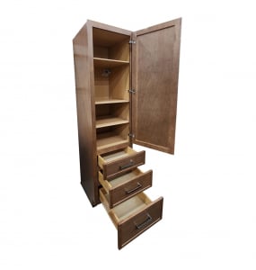 Urbana Pecan Linen Cabinet